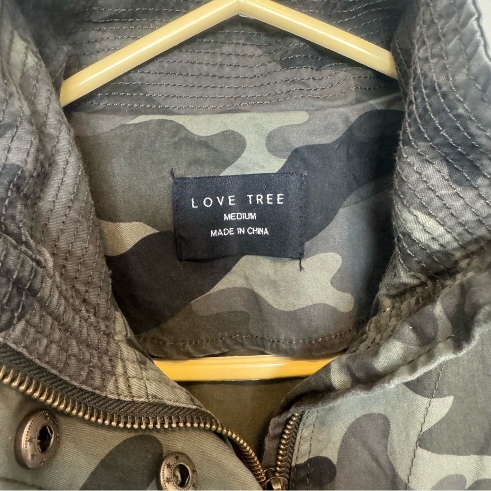 Love Tree Green Camouflage Utility Jacket - Picture 6 of 11